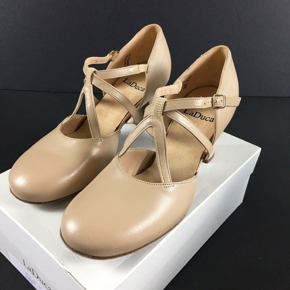 LaDuca Shoes Laduca Dance Musical Theater Elizabeth Beige Shoes 25